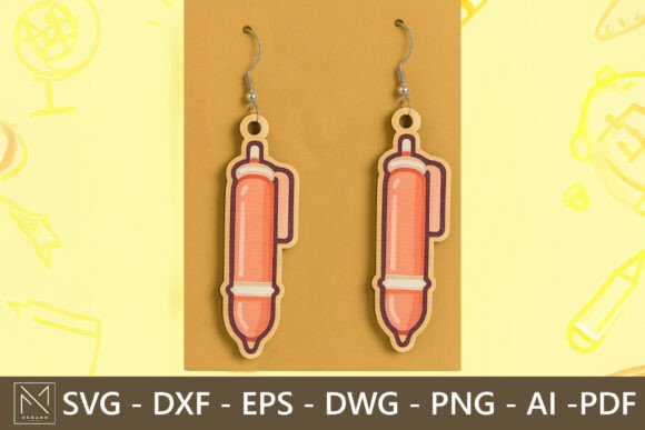 Ballpoint Pen Earrings SVG: A Practical Digital Asset for Back-to-School Creations