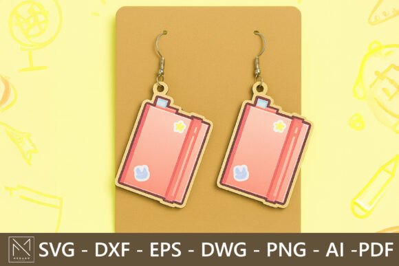Bring Your Craft Room to Life with the Notebook Earrings SVG File