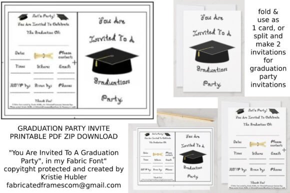 Designing the Perfect Graduation Party: A Guide to Black Cap and Fabric Font Invitations