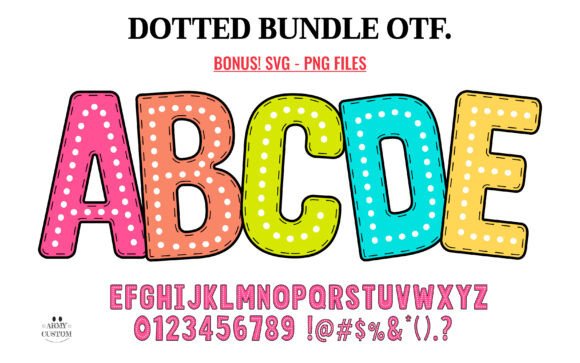 Dotted Back to School: A Vibrant Font for Creative Minds