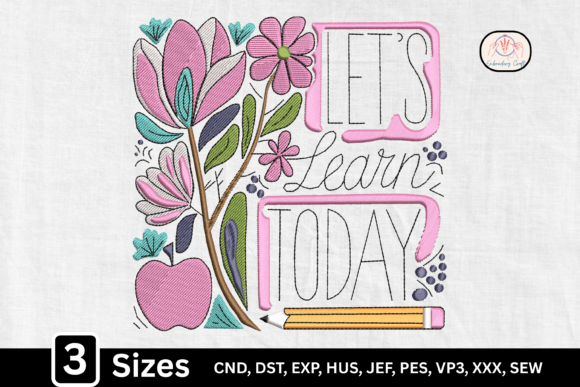 Floral Teacher Quotes Let's Learn Today
