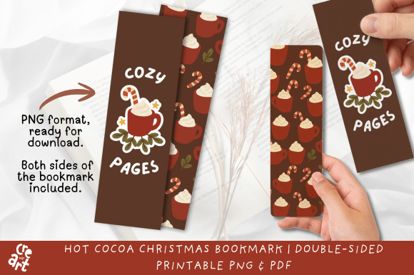 Hot Cocoa Christmas Bookmark: The Ultimate Cozy Digital Download for Holiday Reading