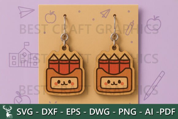 Kawaii Backpack Earrings SVG: The Ultimate Solution for Classroom-Themed Jewelry Creations