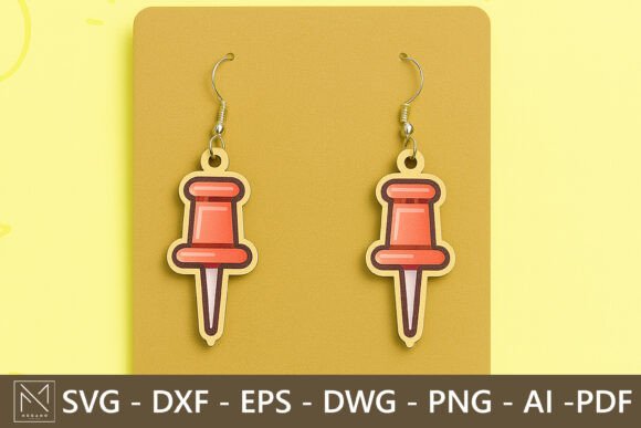 Push Pin Earrings SVG File: The Ultimate Back-to-School Craft Solution