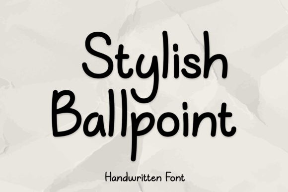 Stylish Ballpoint: The Natural Marker Font for Everyday Creativity