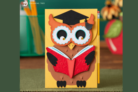 Wise Owl Writing Pad SVG: Whimsy for Your Workspace